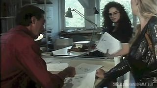 Moana Pozzi: threesome with the archictect and his secretary
