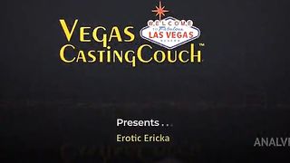 MILF Does First Ass Fucking at First Video Casting Ever POV in Vegas - Closeup Pussy Fingered and Blowjob - Oiled Massage - Throating POV - Bound Orgasm