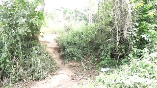 Laundry in the backwater. Samantha is surprised by her neighbor washing the clothes and him washing next to him with his big cock stretched out as usual. There followed a steamy public fuck at the riv