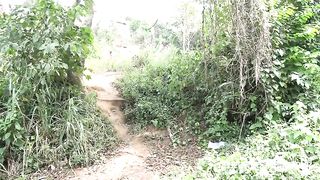 Laundry in the backwater. Samantha is surprised by her neighbor washing the clothes and him washing next to him with his big cock stretched out as usual. There followed a steamy public fuck at the riv