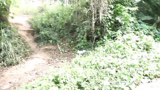 Laundry in the backwater. Samantha is surprised by her neighbor washing the clothes and him washing next to him with his big cock stretched out as usual. There followed a steamy public fuck at the riv