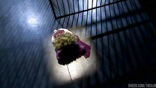 Katwoman Jennifer Dark Prowls Into A Prison Cage 3way