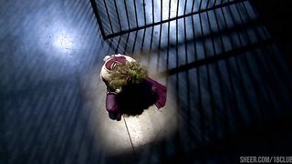 Katwoman Jennifer Dark Prowls Into A Prison Cage 3way