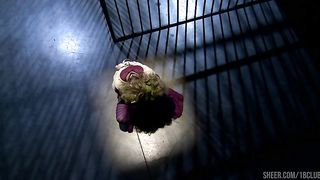 Katwoman Jennifer Dark Prowls Into A Prison Cage 3way