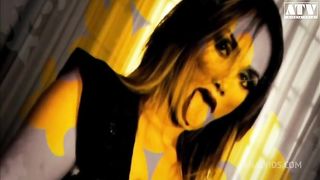 Lea Di Leo a whore cougar with big tits and golden hair has her pussy and ass stretched and loves anal