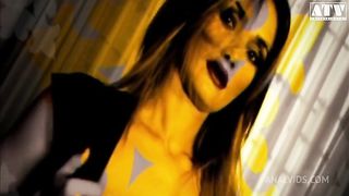 Lea Di Leo a whore cougar with big tits and golden hair has her pussy and ass stretched and loves anal