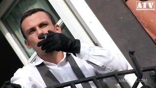 Domestic sex with Bambola a bitch with blonde hair gets her ass filled by huge cock and mouth filled