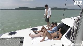 Mega orgy with Angel Pink and Elena Grimaldi are sexy dark haired Italians get their ass stuffed and mouth stuffed