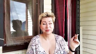 Stepson fucks his stepmommy in private, like a dirty, corrupt whore .. English subtitles.