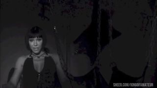 milf Valentine Demy gets ass fucked by her black slave in chains