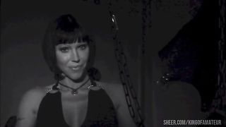 milf Valentine Demy gets ass fucked by her black slave in chains