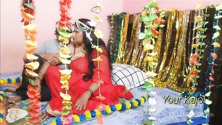 बीबी की मामी के साथ सुहागरात का मज़ा लिया