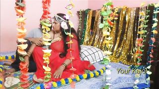 बीबी की मामी के साथ सुहागरात का मज़ा लिया