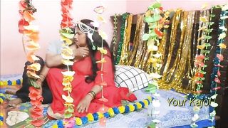 बीबी की मामी के साथ सुहागरात का मज़ा लिया