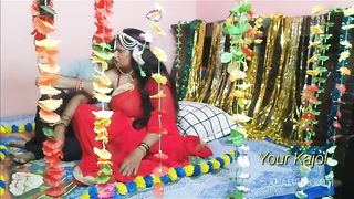 बीबी की मामी के साथ सुहागरात का मज़ा लिया