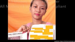 Angel 18 Pussy fingered! (V1) “I am a model” warm up! for cock sucking! StickyAsian18