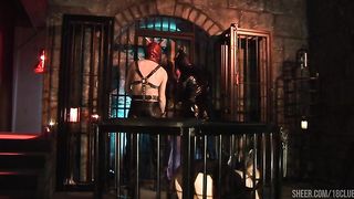 Stacey Saran And Leyla Black Let A Latex Dude Fuck Them Hard