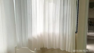 Fucking my naughty cousin at the beach house while my uncles are not