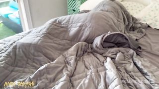 under the covers ANAL VIRGIN gets buttfucked POV