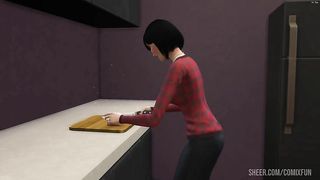 FULL- Japanese Stepmom catches her Stepson masturbating in his room then she gets horny and fucks him - Asian Stemmother and stepson