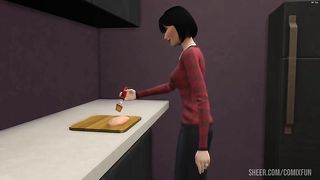 FULL- Japanese Stepmom catches her Stepson masturbating in his room then she gets horny and fucks him - Asian Stemmother and stepson