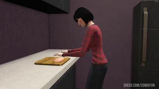 FULL- Japanese Stepmom catches her Stepson masturbating in his room then she gets horny and fucks him - Asian Stemmother and stepson