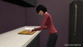 FULL- Japanese Stepmom catches her Stepson masturbating in his room then she gets horny and fucks him - Asian Stemmother and stepson