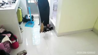 Fuck my girlfriend during menstruation with condom full MV