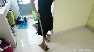 Fuck my girlfriend during menstruation with condom full MV