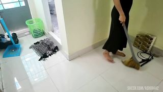 Fuck my girlfriend during menstruation with condom full MV