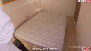 I share a hotel room and a bed with my Stepmom, and my dick is hard as a rock and I want to fill my stepmom with sperm