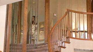 Sexy Babe Aurora Snow Sucks a Big Black Dick and Takes It in Her Pussy and Asshole