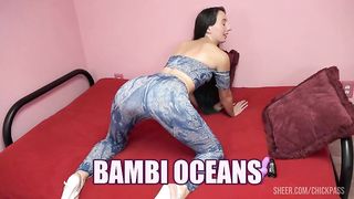 ChickPass 4k - Blue haired babe Bambi Oceans is sticking a toy in her tight ass