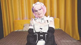 Face fuck and ass stretching for Ram