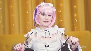 Face fuck and ass stretching for Ram