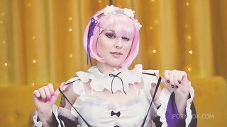 Face fuck and ass stretching for Ram