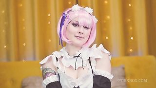 Face fuck and ass stretching for Ram