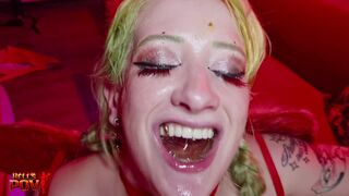 HELL S POV, EP.4 - ALTERNATIVE GOTH GIRL LINDA LUSH REALLY ROUGH SLOPPY DEEPTHROAT (WITH SOME PUK3), PISS, REAL ANAL ORGASMS