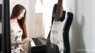 Slender teen hard fucked in all holes