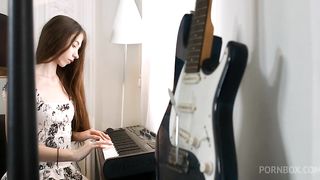 Slender teen hard fucked in all holes