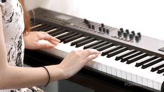 Slender teen hard fucked in all holes