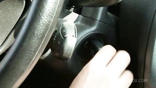 The mechanic fixes the car and breaks her ass with hot anal sex