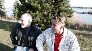 Anal threesome for the perfect ass of sexy czech blonde girl