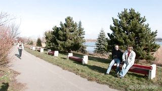 Anal threesome for the perfect ass of sexy czech blonde girl