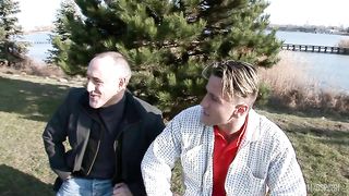 Anal threesome for the perfect ass of sexy czech blonde girl