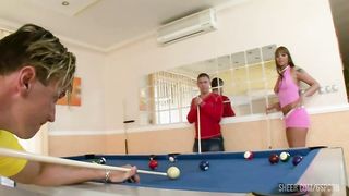 Sexy hungarian brunette need hot anal sex in threesome