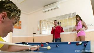 Sexy hungarian brunette need hot anal sex in threesome