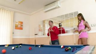 Sexy hungarian brunette need hot anal sex in threesome