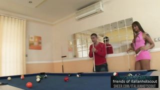 Wonderful brunette girl double penetration and the men enjoy it like pigs