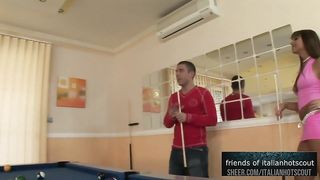 Wonderful brunette girl double penetration and the men enjoy it like pigs